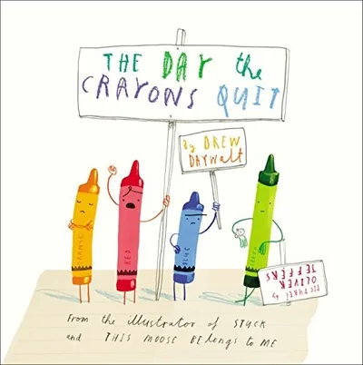 Cover of The Day the Crayons Quit by Drew Daywalt and Oliver Jeffers