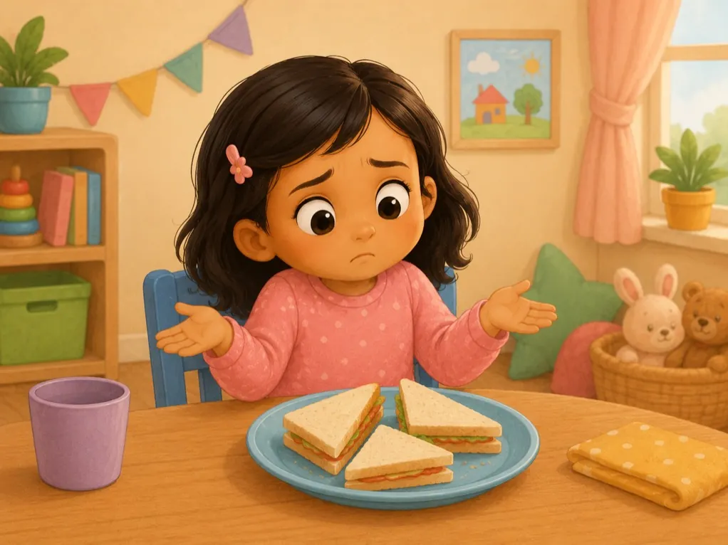 Illustration of a child upset by an unexpected small change